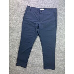 Day & Age Brian Pants Mens 34x30 Navy Blue Slim Fit Tech Chino Trousers